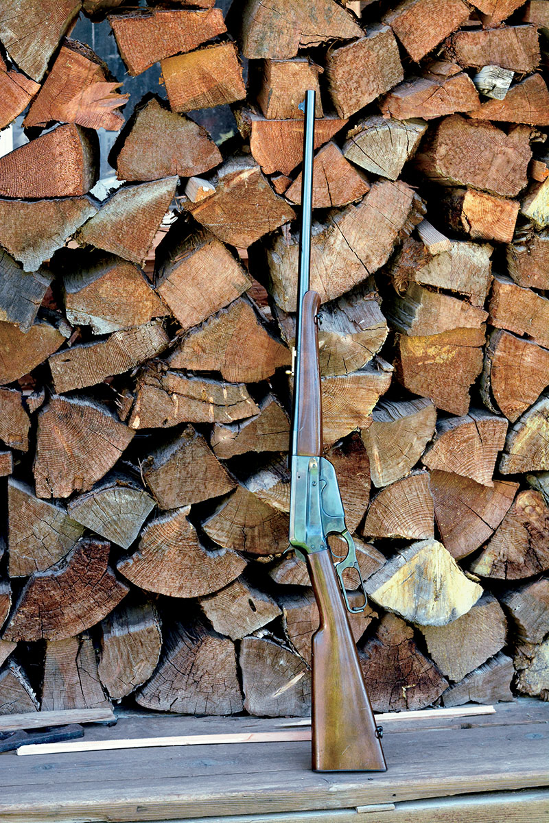 The Browning Model 1895 is produced by Miroku in Japan, which has become popular with traditional hunters; however, the open iron sights can be much improved with a Skinner Barrel Mount Peep Sight installed.